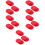 100Pcs Red Plastic Ice Hockey Pucks Durable Table Game Accessories 9