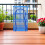 Foldable Blue Nylon Mesh Drying Rack Hanging Basket for Camping 5