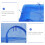 Foldable Blue Nylon Mesh Drying Rack Hanging Basket for Camping 8