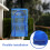 Foldable Blue Nylon Mesh Drying Rack Hanging Basket for Camping 9