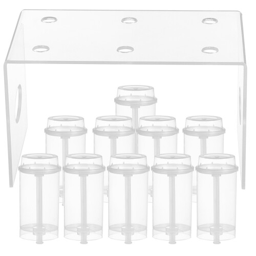 10Pièces Shooter À Gâteau Plastique Avec Rack De Rangement