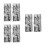 3Pairs Silver Stretch Sequin Arm Warmers for Performance and Cosplay 6