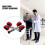 2Pcs Durable Aluminum Front Walker Wheels Red Replacement Parts 9