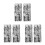 3Pairs Silver Stretch Sequin Arm Warmers for Performance and Cosplay 9