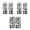 3Pairs Silver Stretch Sequin Arm Warmers for Performance and Cosplay 10