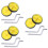 3Pcs Children's Universal Training Wheels Yellow Sturdy Auxiliary Set 6