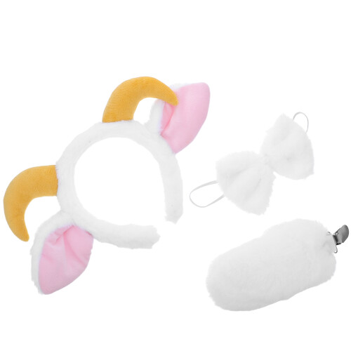 2Ensembles Accessoires Animaux Cosplay Oreilles Mouton Et Queue 2