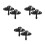 6Sets Home Use Black Stainless Steel Window Sash Replacement Locks 10