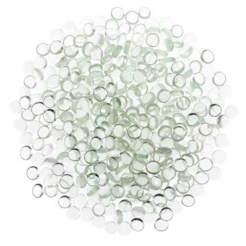 800Pièces Billes Plates En Transparent Décoratives Pour Aquarium
