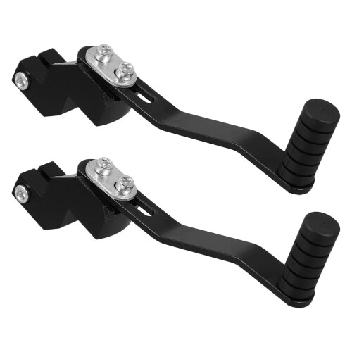 2Pièces Levier De Vitesses Pliable Aluminium Noir Ergonomique