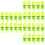 90Pièces Signal De Vert Clippable Avec Cloche 7
