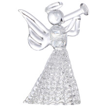 3 Pcs European Style Piper Angel Glass Crystal Candleholder