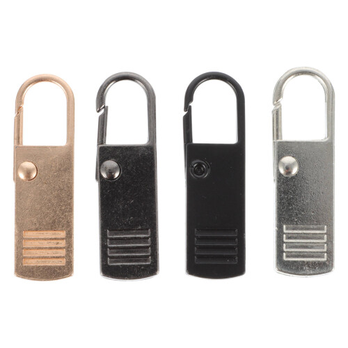 3 Count Ratchet Detachable Zipper Pull Handbag Pulls Cloth Heads