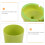 Green Car Ashtray Glow in Dark Portable Plastic Holder 7