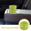 Green Car Ashtray Glow in Dark Portable Plastic Holder 8