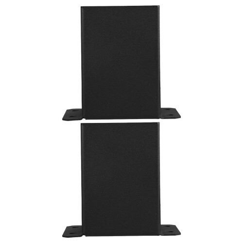 2Pièces Support Noir Pour Poteaux Bois, Base Ancrage Clôture