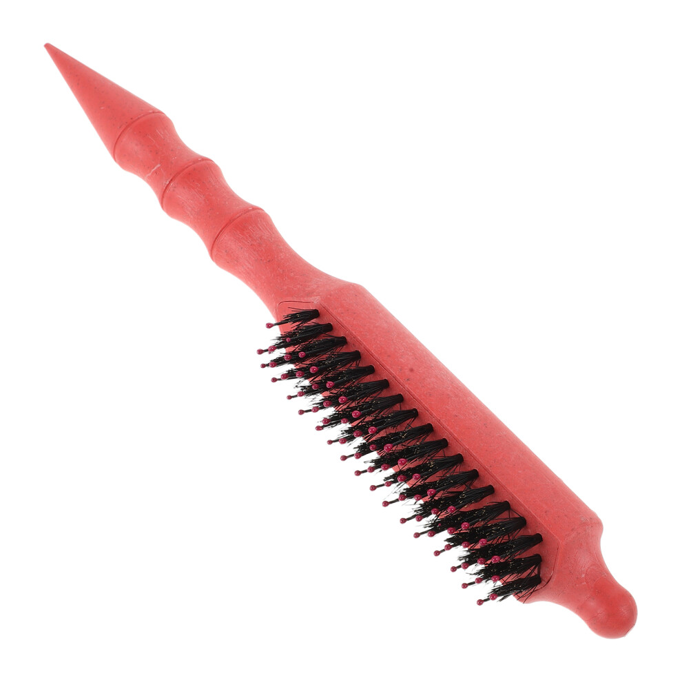 Vaguelly Orange Abs Nylon Root Massage Rat Tail Teasing Comb For Salon Use