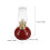 Red Ceramic Adjustable Windproof Oil Lamp Vintage Kerosene Lantern 3