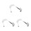 3Pcs Quick Connect Rv Shower Heads ABS Handheld Sprayer Multi Color 4