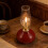 Red Ceramic Adjustable Windproof Oil Lamp Vintage Kerosene Lantern 7