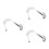 3Pcs Quick Connect Rv Shower Heads ABS Handheld Sprayer Multi Color 6
