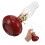 Red Ceramic Adjustable Windproof Oil Lamp Vintage Kerosene Lantern 11