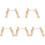 5Pcs Brown Wood Handle Clay Wire Tools Durable Steel for 4