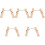 5Pcs Brown Wood Handle Clay Wire Tools Durable Steel for 5