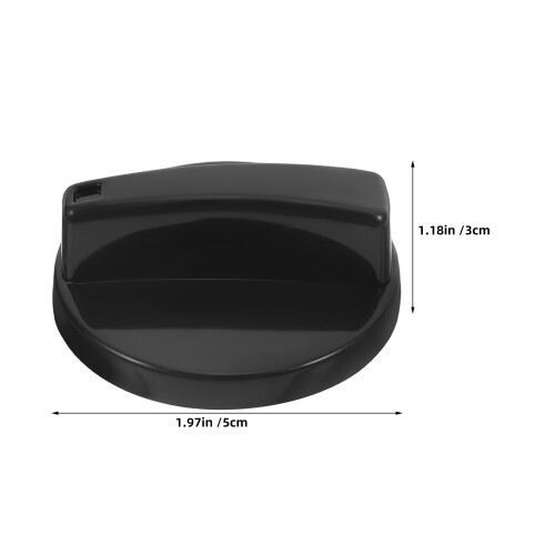 6Pcs Ergonomic Black Plastic Timer Switch Knobs for Cookware Control 1