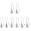 8Pcs Silver Metal Drop Earrings for Women Charming Dangle Statement 4
