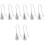 8Pcs Silver Metal Drop Earrings for Women Charming Dangle Statement 5
