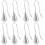 8Pcs Silver Metal Drop Earrings for Women Charming Dangle Statement 7