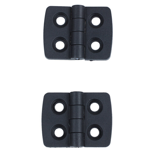 20Pcs Reinforced Black Plastic Door Hinges 40mm x 30mm 1