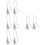 8Pcs Silver Metal Drop Earrings for Women Charming Dangle Statement 9