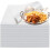 100 τεμάχια προκομμένα φύλλα χαρτιού Deli Wax 12x12", φυσική περγαμηνή Kraft για καλάθια 1