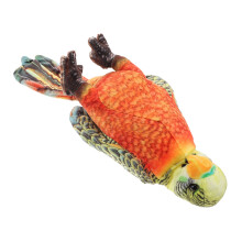 5Pcs Cute Orange Stuffed Parrot Plush Dolls Soft Animal Toys for Play