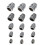 30Pcs Durable Metal Wedge Kit for and Hammer Handle Stability 1
