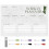 5Sets Multi-Color Acrylic Message Boards Portable Memo Boards for Home 2