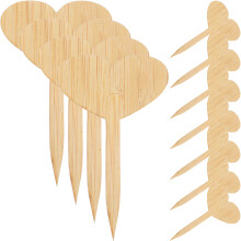 100Pcs Khaki Wooden Plant Tags Round Garden Labels for Potted Plants