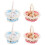 8Sets Mini Bamboo Easter Basket with Artificial Eggs for Play Kitchen 3
