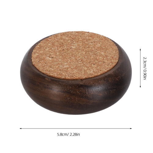 Reusable Wood Pin Holder Sewing Needle Cushion with Cork Base 1