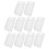 50Pcs Transparent Plastic Clamshell Box with Lid Secure Snap Closure 3