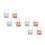 8Sets Mini Bamboo Easter Basket with Artificial Eggs for Play Kitchen 5