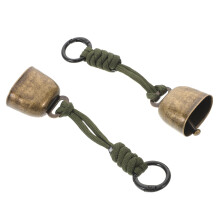 6Pcs Loud Bear Bells for Camping Waterproof Hiking Bells with Keychain