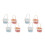 8Sets Mini Bamboo Easter Basket with Artificial Eggs for Play Kitchen 7