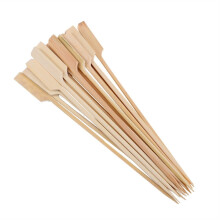 Brochettes en bambou pour barbecue, bâtonnets en bois pour fruits, 100 pièces/15 cm (6 pouces), palette en bambou