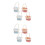 8Sets Mini Bamboo Easter Basket with Artificial Eggs for Play Kitchen 10