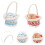 8Sets Mini Bamboo Easter Basket with Artificial Eggs for Play Kitchen 11
