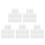 50Pcs Transparent Plastic Clamshell Box with Lid Secure Snap Closure 5