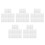 50Pcs Transparent Plastic Clamshell Box with Lid Secure Snap Closure 8